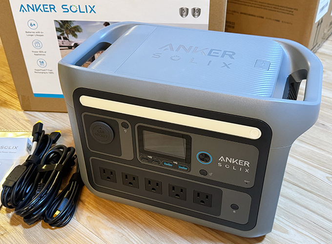 災害対策！新しいポータブル電源「Anker Solix C800」を購入しました♪